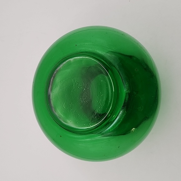 Vintage Green Glass Vase 3.5" - Picture 6 of 7